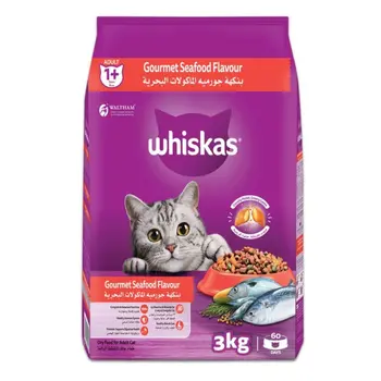 Whiskasgourmet Seafood Dry Food For Adult Cats 1+ Years 3Kg