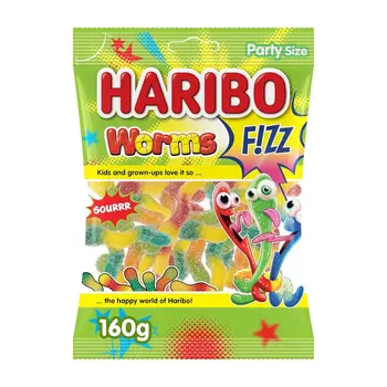 Haribo Fizz Worms 160g