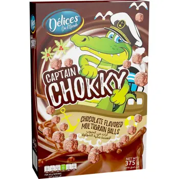Delices Du Monde Captain Chokky Chocolate Multigrain Balls 375 g