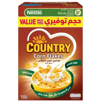 Nestle Country Corn Flakes Breakfast Cereal 700g