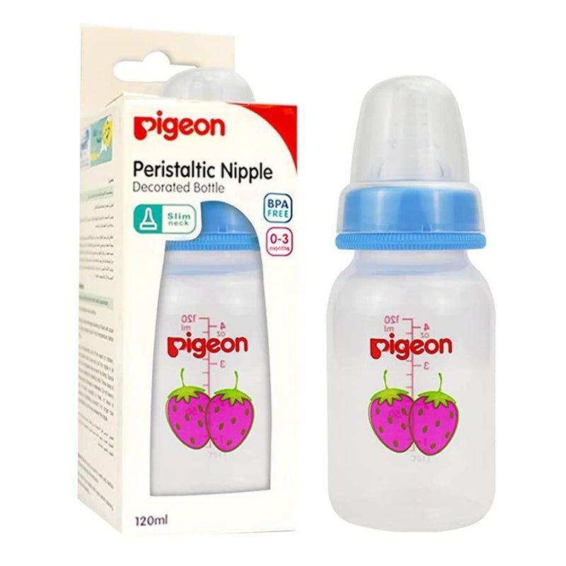 Buy Pigeon Slim Neck Fruit Decorated Bottle 120 ML 00417 Online in