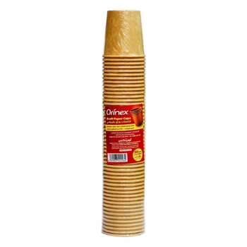 Orinex Kraft Paper Cup Capacity 4oz 120ml 50 pcs