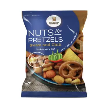 Baker Nuts & Pretzels Sweet Chilli 125g