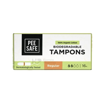Peesafe Organictampons Regular Size Tampons 16Pieces