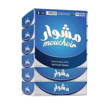 Mouchoir Facial Tissue Plus 100 Sheets 6 Pack