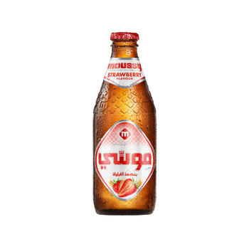 موسي شراب الشعير بالفراولة خالي من الكحول 330 مل