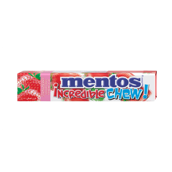 Mentos Incredible Strawberry Flavor Chew Candy  10x45g