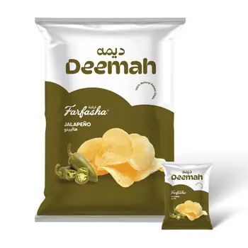 Deemah Farfasha Potato Chips Jalapeno 12×21Pieces