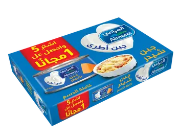 Almarai Canned Cheddar Cheese Pack 6×113g