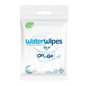 Waterwipes Plastic Free On The Go 10Pieces