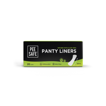 Peesafe Daily Panty Liners With Aloe Vera, Curvy Design & Soft Surface, 185Mm Wide - 20Pieces