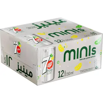 7up Free Soft Drink Box 12× 150ml