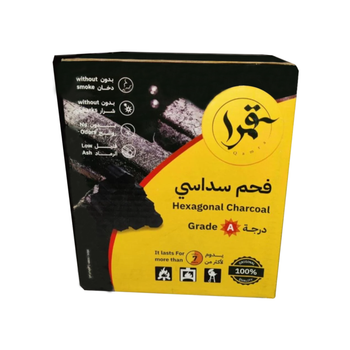Qamra Natural Hexagonal Charcoal Lasts More Than 7 Hours 5Kg