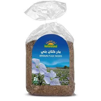 أرض الطبيعة بذر الكتان  أرض الطبيعة  500 جم