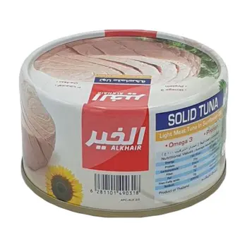 الخير تونا بزيت دوار الشمس 185جرام