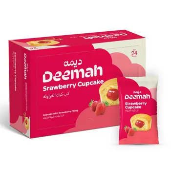 ديمة كب كيك فراولة 16*30جرام