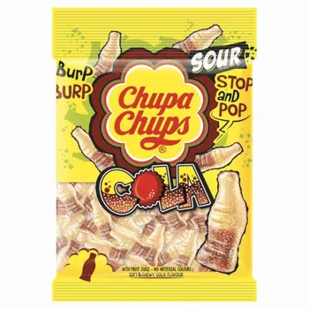Chupa Chups Jellies Sour Cola Soft & Chewy Candy 160g
