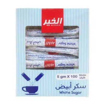 الخير سكر ابيض 100×5جرام