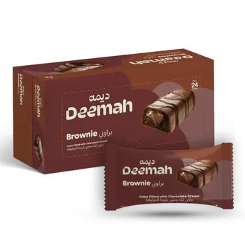 Deemah Brownie Cake With Chocolate Cream 12×37g
