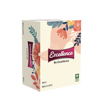 Excellence Pocket Tissue 10Sheets 24Packets