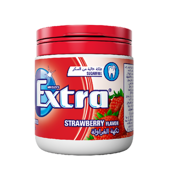 Extra Pellet Bottle Strawberry Gum 60Pieces
