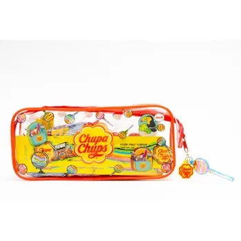 Chupa Chups Transparent Pencil Case With Candies 175g
