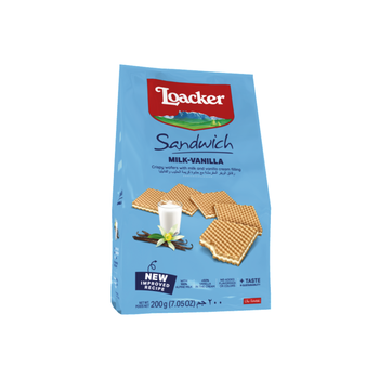 Loacker Sandwich Milk Vanilla200g