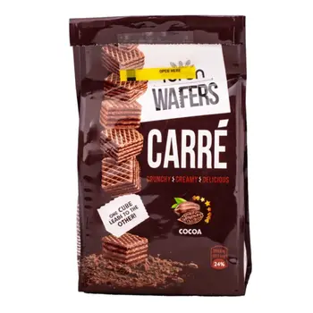 Toren Wafer Carre Cubic Cocoa Wafer With Cocoa Sheet 125g