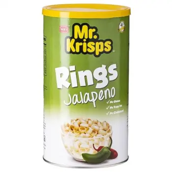 Mr Krisps Jalapeno Flavour Potato Rings Can 65g
