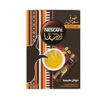 نسكافيه العربية قهوة سعودية سريعة التحضير بالزعفران 3 جرام × 20 ظرف