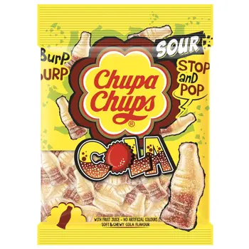 Chupa Chups Jellies Sour Cola Soft & Chewy Candy 90G