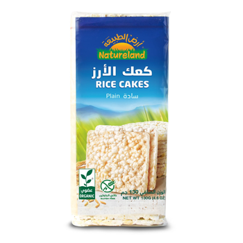 أرض الطبيعة كعك الأرز سادة 130 جم عضوي