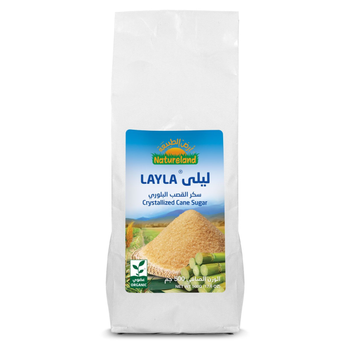 أرض الطبيعة سكر القصب البلوري "ليلى" 500 جم عضوي