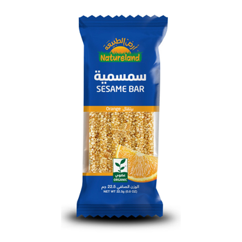 Natureland Organic Orange Sesame Bar 22.5g
