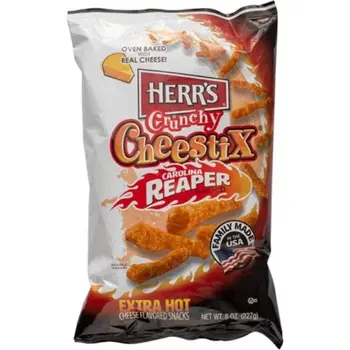Herr'S Carolina Reaper Crunchy Extra Hot Cheestix 227 G