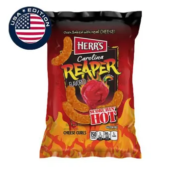 Herrs 6.5 Oz Carolina Reaper Cheese Curls