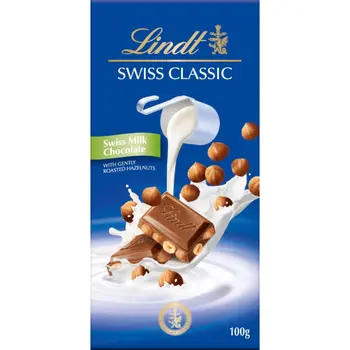 Lindt Milk Hazelnut 100g