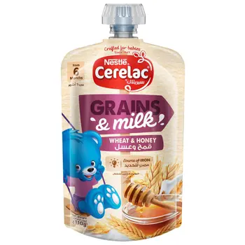 Nestle Cerelac Wheat Honey Grains Milk Baby From 6 Months Food  110 g