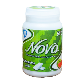 Nova Jar Chewing Gum Watermelon 50 pcs