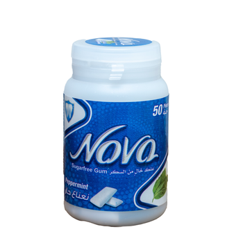 Nova Jar Chewing Gum Peppermint 50 pcs