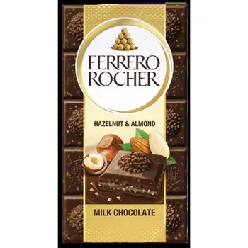 Ferrero Rocher Hazelnut & Almond Milk Chocolate  Tablet 90 gm