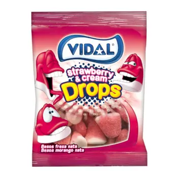 Vidal Mega Jelly Srawberry & Cream 90 G