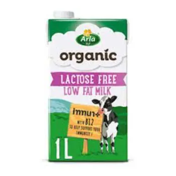 Arla Organic Milk Lactose-Free Low Fat 1L