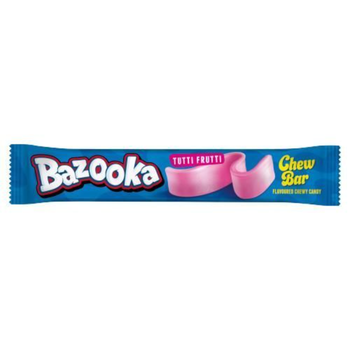 Bazooka Chew Bar Tutti Frutti Pink 14g