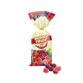 Roshen Bonny-Fruit Jelly Candies with Mixed Berry Fruits Bag 200 g