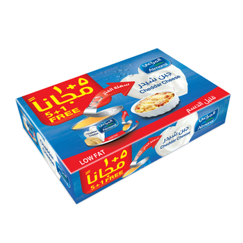 Almarai Full Fat Cheddar Cheese Canned 6x56g
