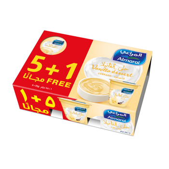 المراعي كاسترد فانيلا حزمة 6 × 85جرام
