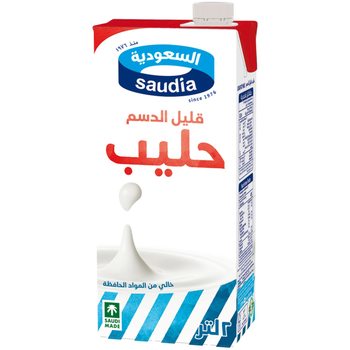 السعودية حليب طويل الأجل قليل الدسم 2لتر