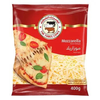 البقرات الثلاث جبن موزاريلا مبشور 400 جرام