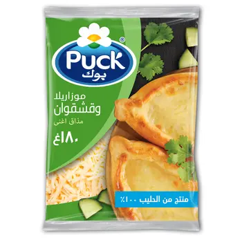 Puck Mozzarella & Kashkaval Shredded Cheese 180g